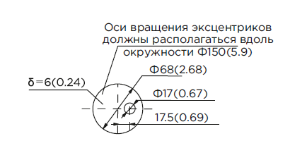 Узел встройки (чашки) BY-14-106