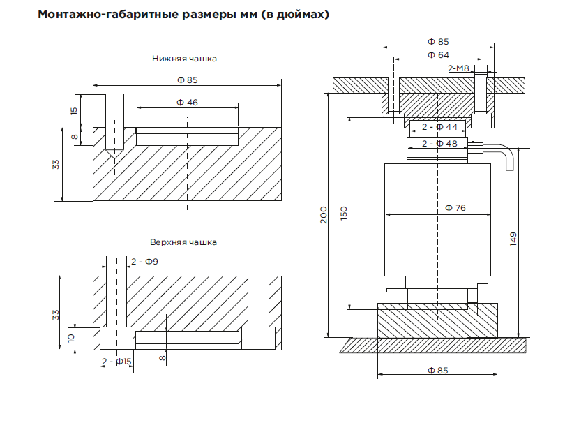Узел встройки (чашки) HY-14-146